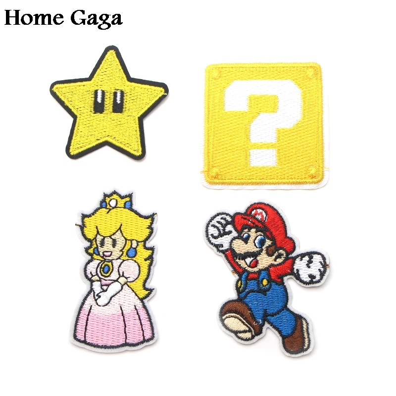 Homegaga мультфильм сантехник нашивки вышитые значки железо на шитье pour Одежда diy