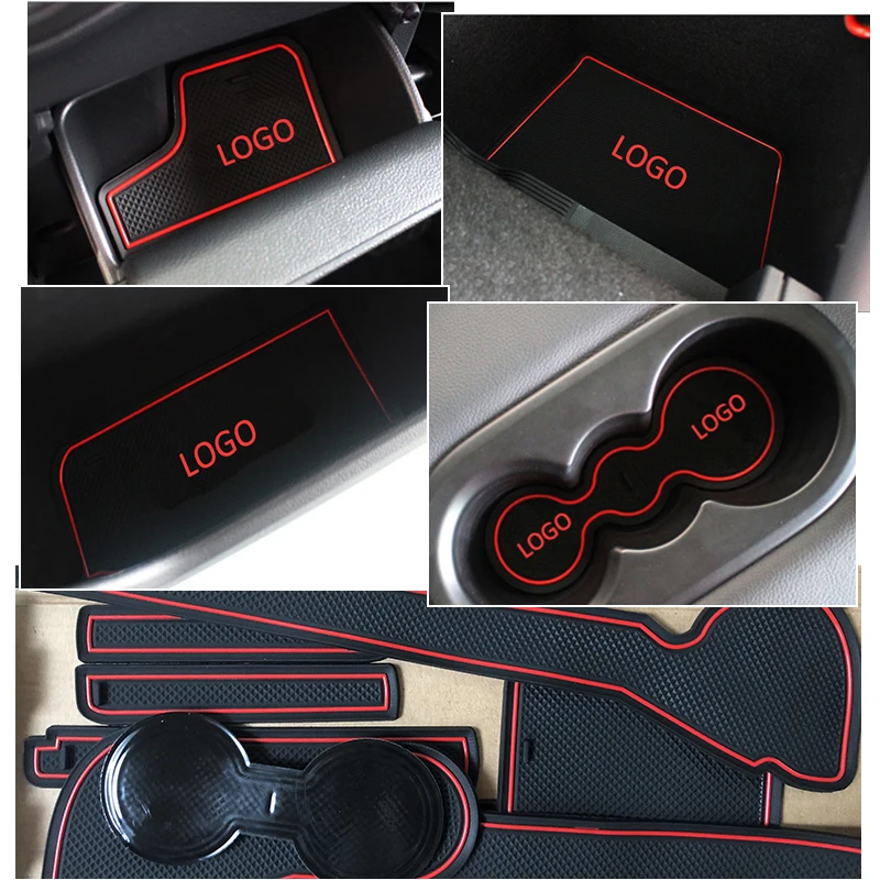 Противоскользящий резиновый коврик слот для ворот VW Tiguan 2007 2008 2009 2010 2011 2012 2013 2014 2015