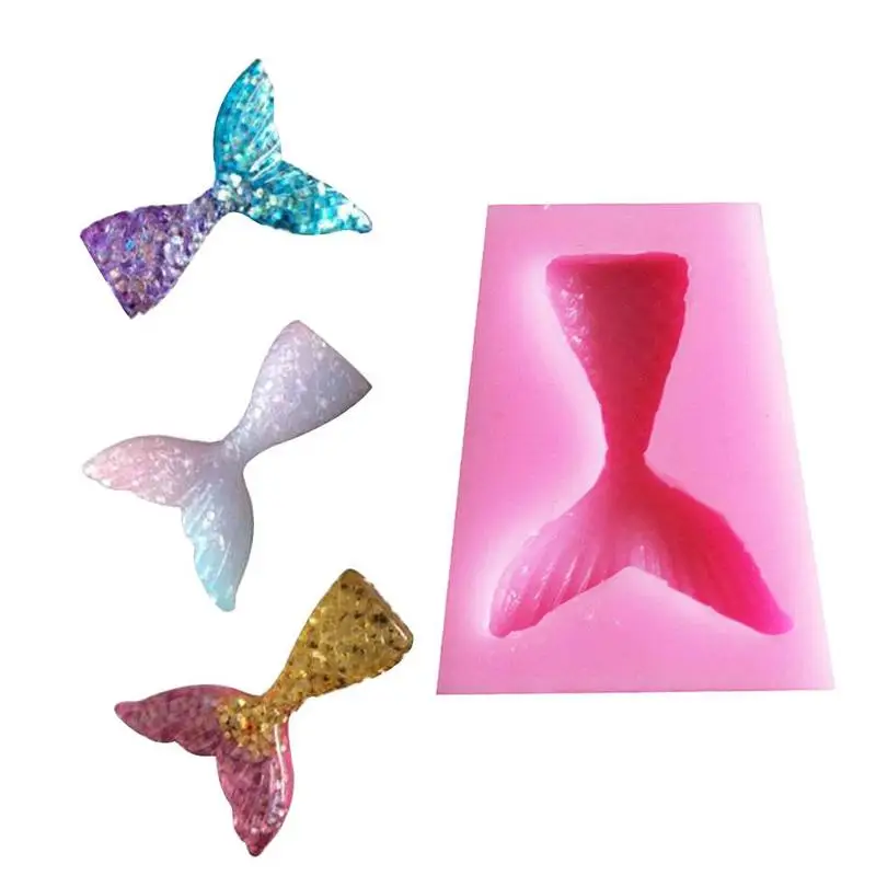 Силиконовая форма в виде хвоста русалки Fondant (сахарная) кухонные принадлежности