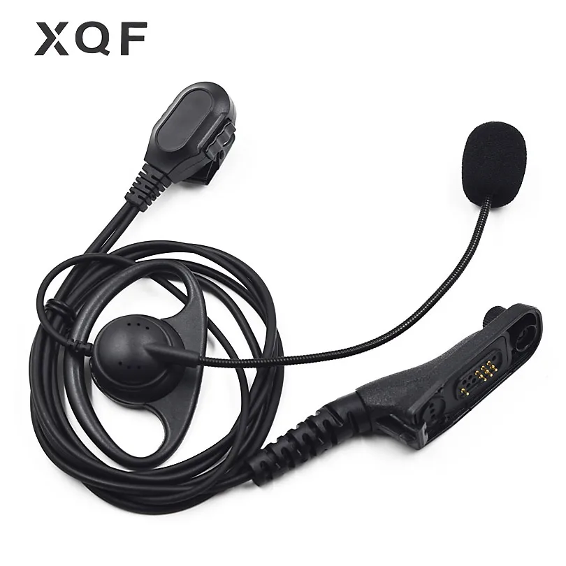 Наушники вкладыши с зажимом гарнитура Boom Mic PTT для Motorola APX1000 APX2000 APX6000 APX8000 XiR P8668