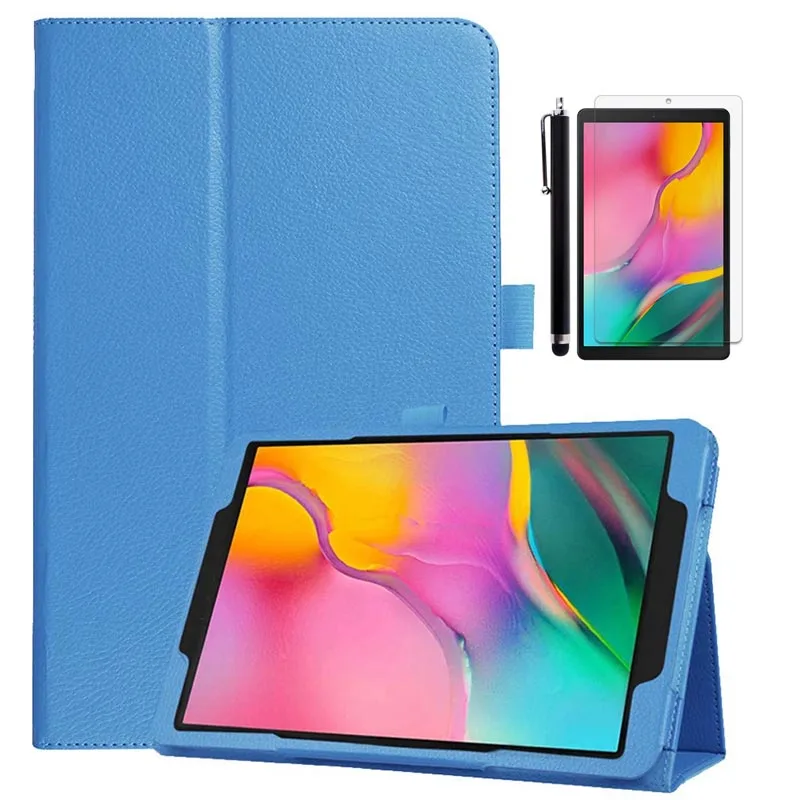 SkyBlue.3in1 Для samsung Galaxy Tab A 10,1 чехол из искусственной кожи магнитный откидной Чехол для samsung Galaxy Tab A 10,1 ''SM-T510/SM-T515 планшет - Цвет: SkyBlue.3in1
