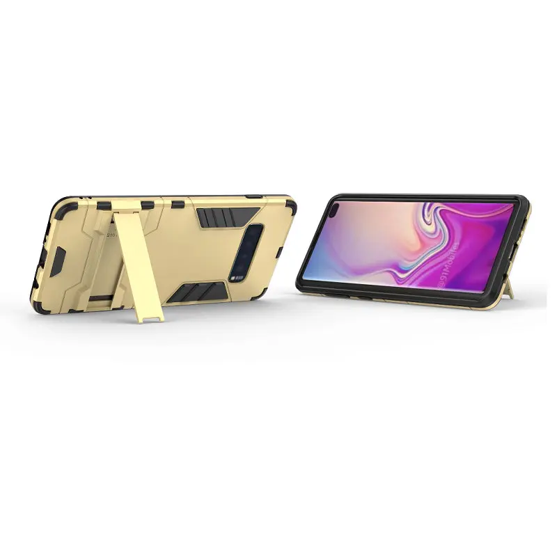 For Samsung Galaxy S10 S10+ S10E 5G Case Shockproof Hybrid Kickstand Rugged Armor PC+ TPU Soft Cover S8 S9 S8+ S9+ Note 9 |