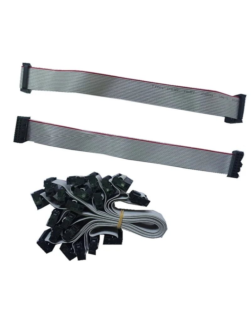 Набор из 10 шт. светодиодный кабель для передачи данных 16 p короткий светодиодных