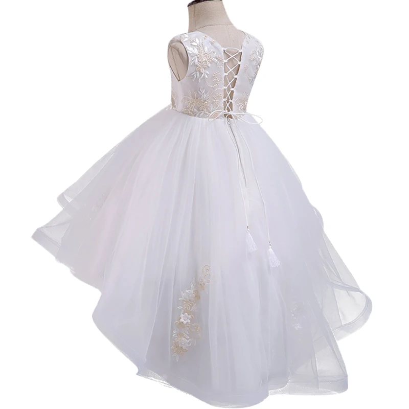 2018 пасхальное платье для девочек высокое качество Vestidos детская одежда свадебное