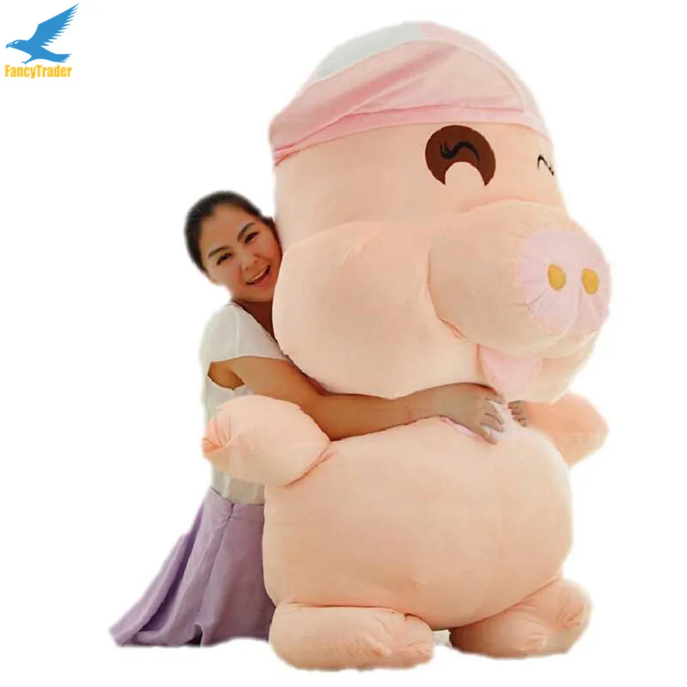 Фото Fancytrade 59 '' / 150 см Милая гигантская плюшевая свинка Mcdull игрушка подарок на день рождения 2 модели принимают дропшиппинг FT50003 №3
