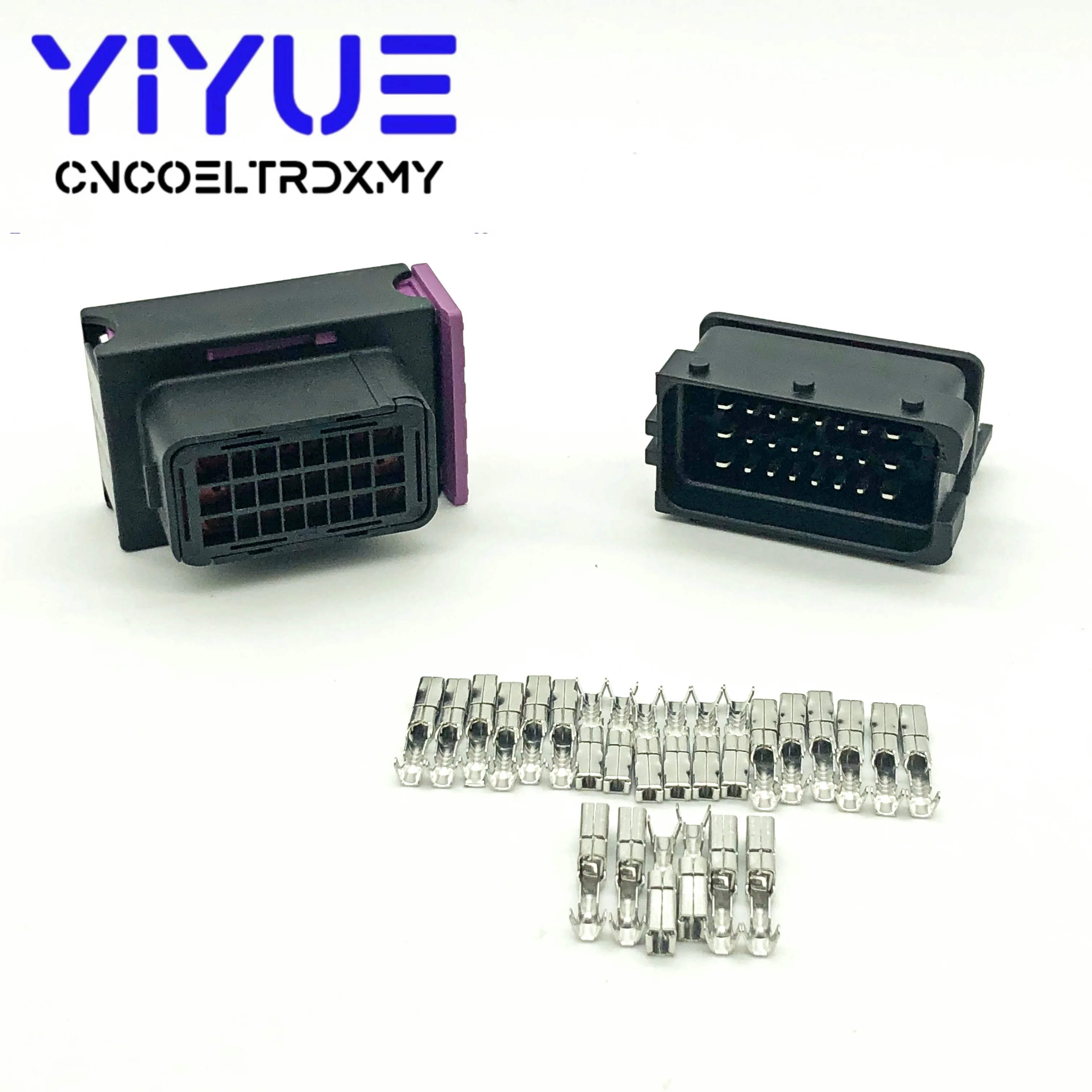 5/10 комплектов FCI ECU коннектор 24 Pin Way черный мужской и женский автомобильный корпус