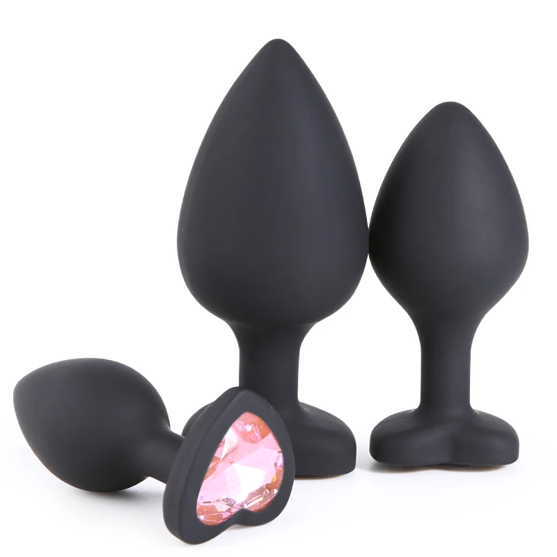 5 color Anal Plug Butt Unisex Jewelry Adult sex toys for Men Women Gay Trainer Couples Silicone | Красота и здоровье