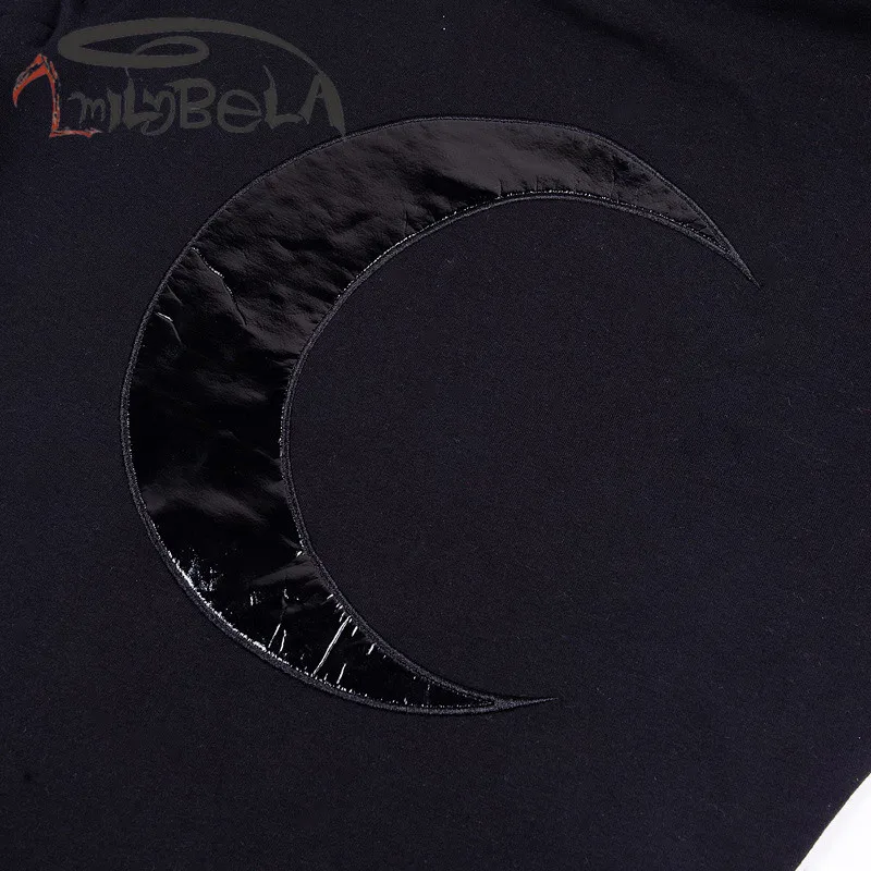 ImilyBela готическое черное Бандажное платье с принтом и капюшоном женское