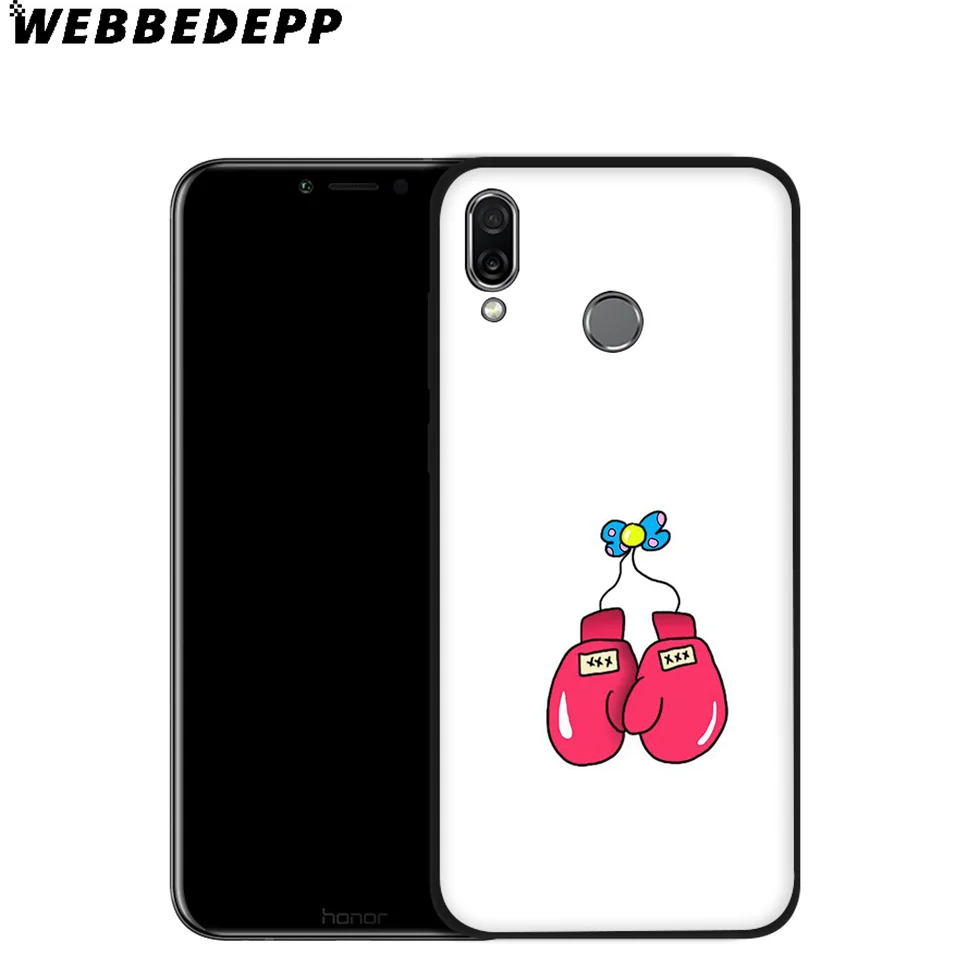 WEBBEDEPP Boxing Gloves Soft Case for Huawei P8 P9 P10 P20 P30 Lite Pro P Smart Z Plus 2019 Y6 Prime 2018 2017 Mini |