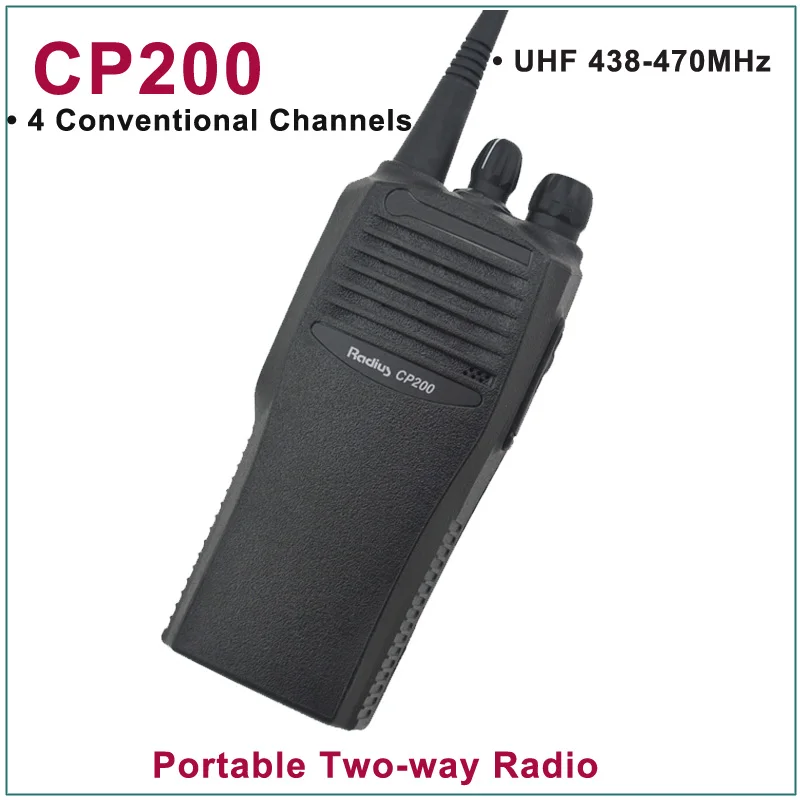 Совершенно новая портативная Двусторонняя радиостанция CP200 UHF 438-470 МГц с 4