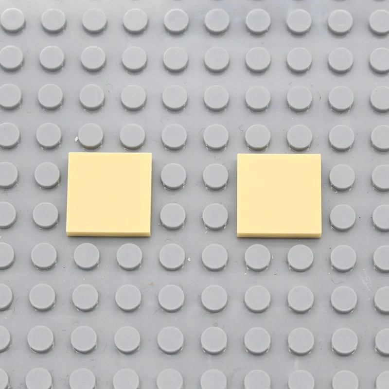 light yellow Moc креативная плитка 2x2 3068 планшет Сделай Сам основы классические Обучающие строительные блоки Наборы кубиков совместимы со сборками частиц - Цвет: light yellow