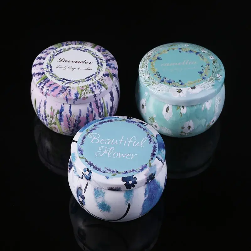 Ретро круглая жестяная коробка чай конфеты Ювелирная монета банка для хранения