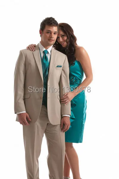 Пользовательские костюм 2 Пуговицы жениха Смокинги для женихов Best человек Нотч