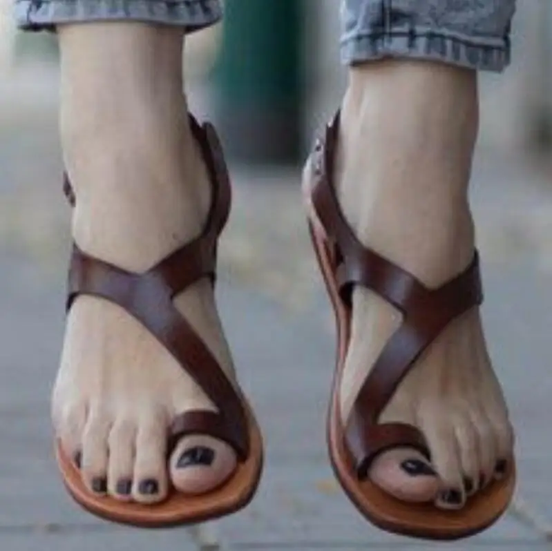 Женские летние пляжные сандалии обувь на плоской подошве женские Вьетнамки