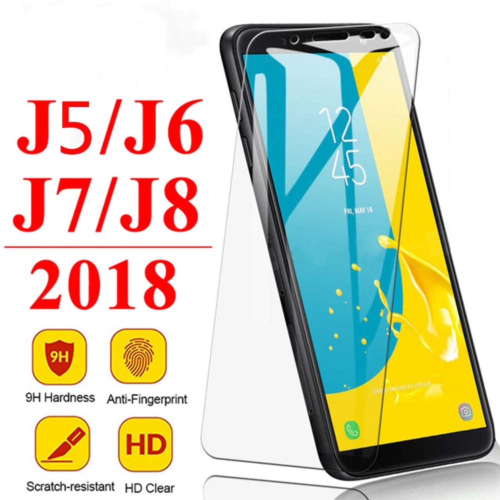 

Закаленное стекло для samsung Galaxy j6 2018, защита экрана телефона для samsung j5 j7 pro 2017 j8 2018, защитная пленка