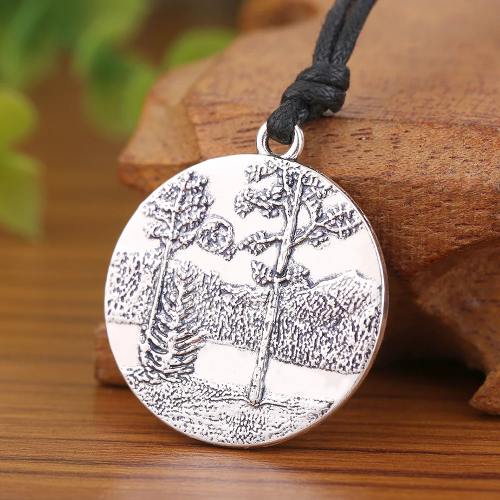 Подвесная подвеска для мужчин и женщин романтическая в виде гор деревьев лесу