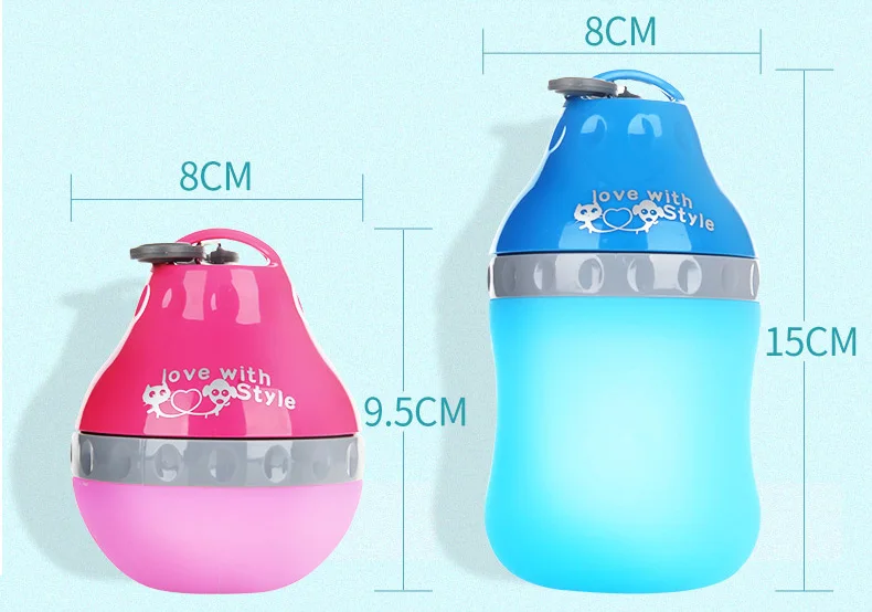HOOPET Pet бутылка для воды для маленьких собак Путешествия питьевой фонтаны Портативный Силиконовый плюшевый Кот открытый товары для домашних животных