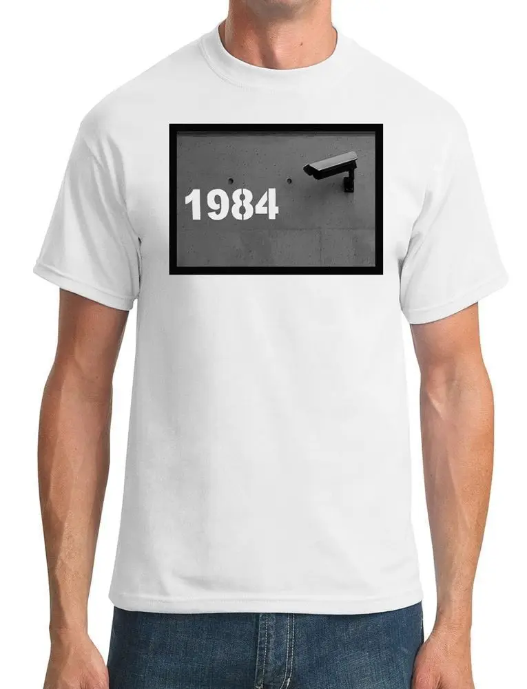 1984 CCTV наблюдения крутая Мужская футболка s 2019 летняя новая модная брендовая