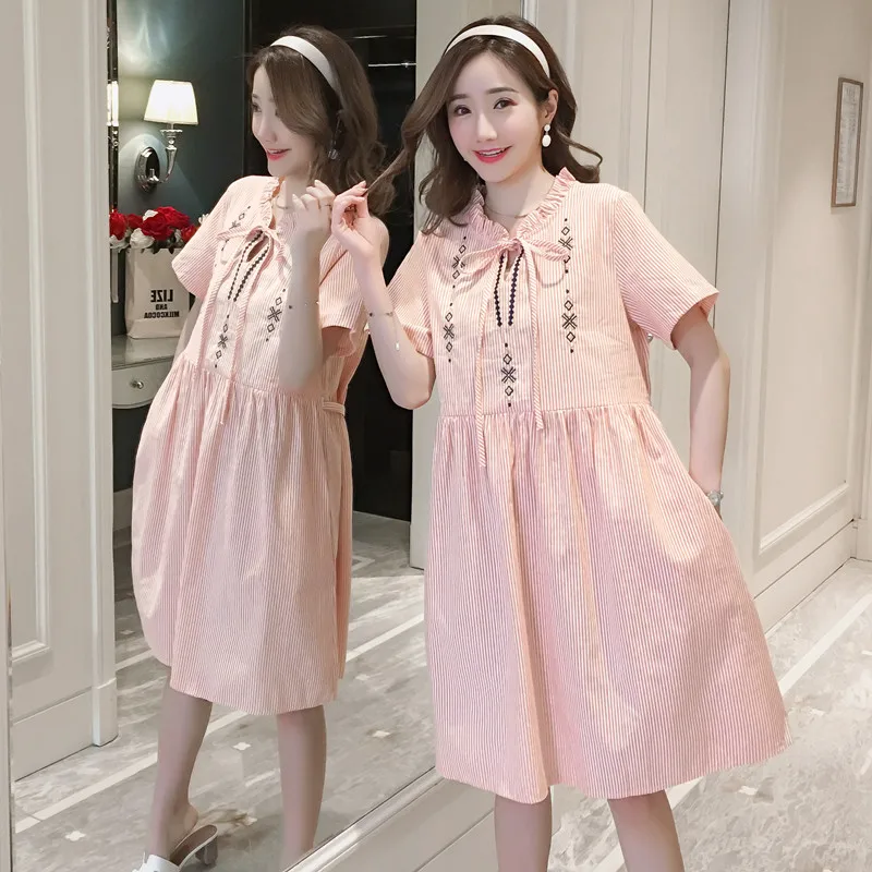 Новинка лето 2019 бренд платье для беременных женские Элегантный большой размер