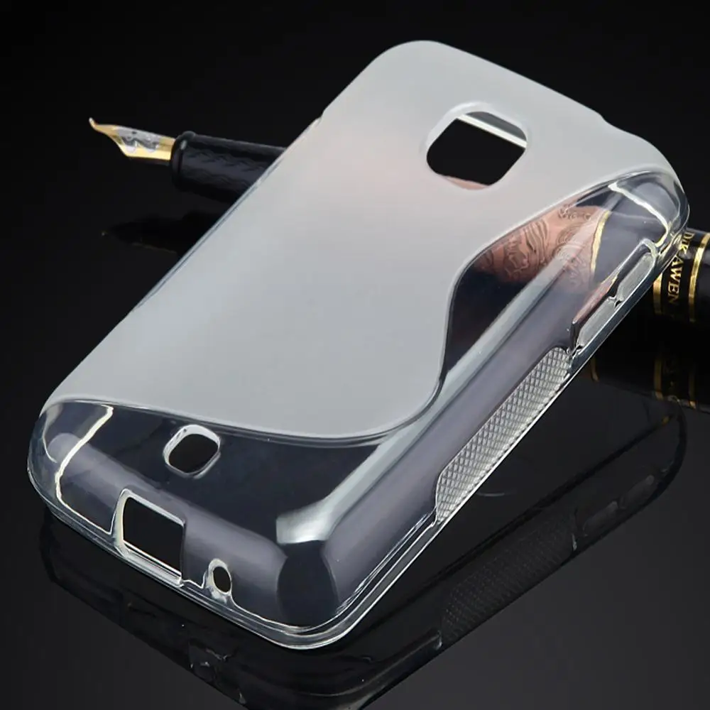 S Line Противоскользящий мягкий гелевый Чехол из ТПУ для LG L30 D120 V30 Q6 резиновый