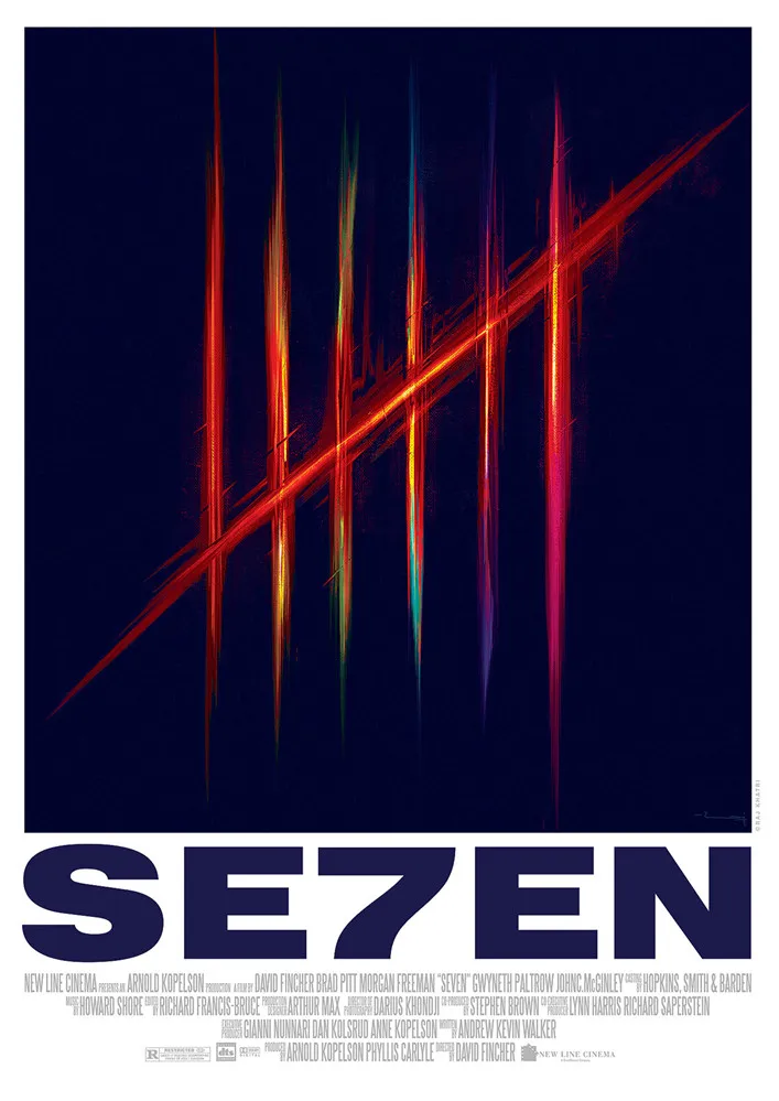 Se7en плакаты кино-стикеры Настенные белая мелованная бумага печатает Высокое разрешение четкое изображение украшение дома гостиная спальня - Цвет: Кофе