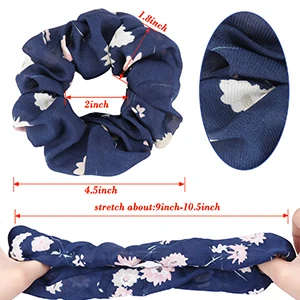 16 видов цветов женские большие бархатные шифоновые Цветочные резинки для волос |