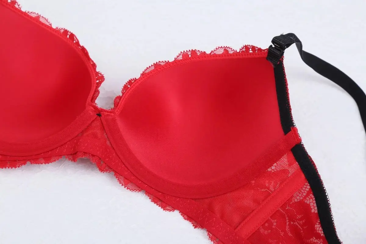 Женский комплект с бюстгальтером AZE узкое кружевное тонкое нижнее белье узорами