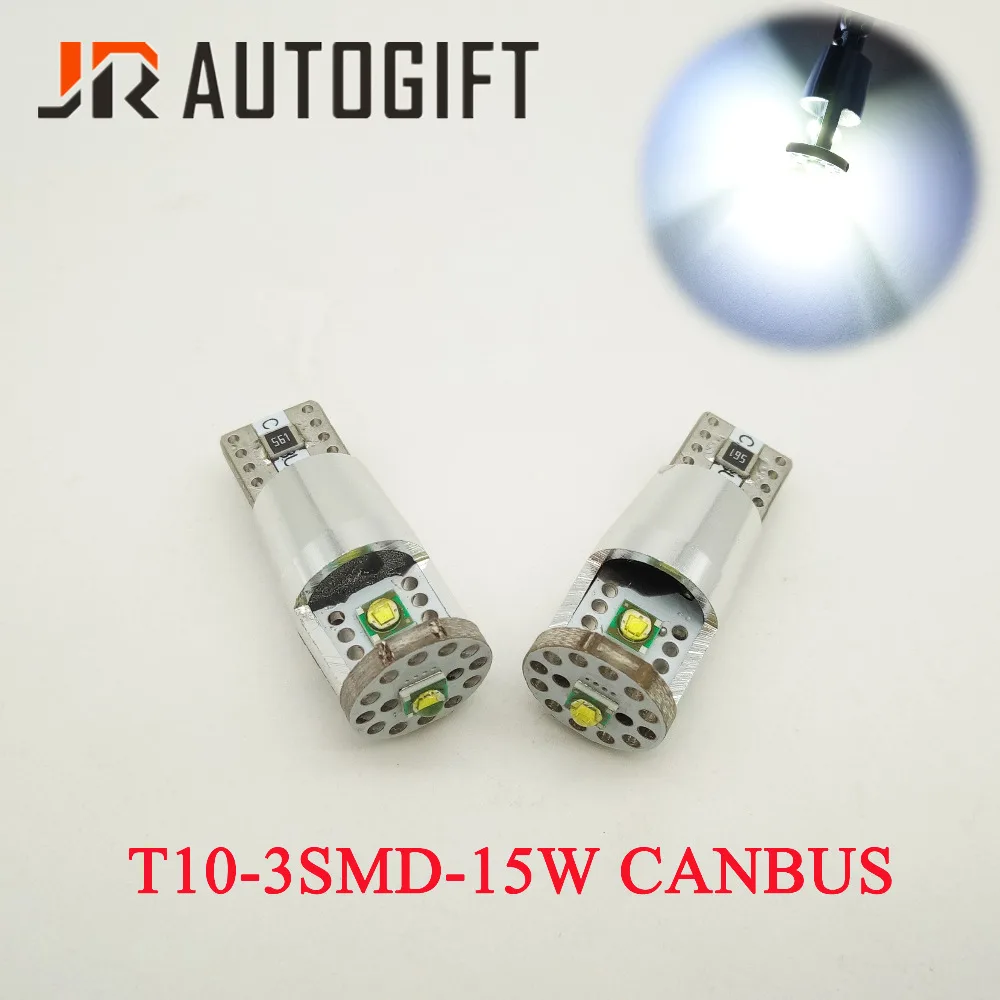 

New arrival 2x car LED T10 3SMD 15W Canbus no error 12V White W5W t10 3led bulb Clearance Signal light External lamp car-styling