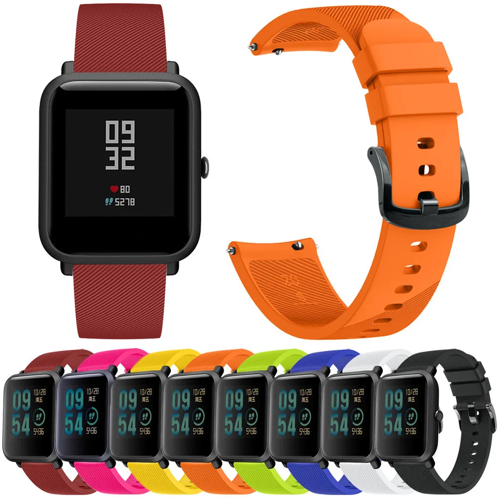 Спортивный мягкий силиконовый Аксессуар Ремешок для часов Wirstband Huami Amazfit Bip