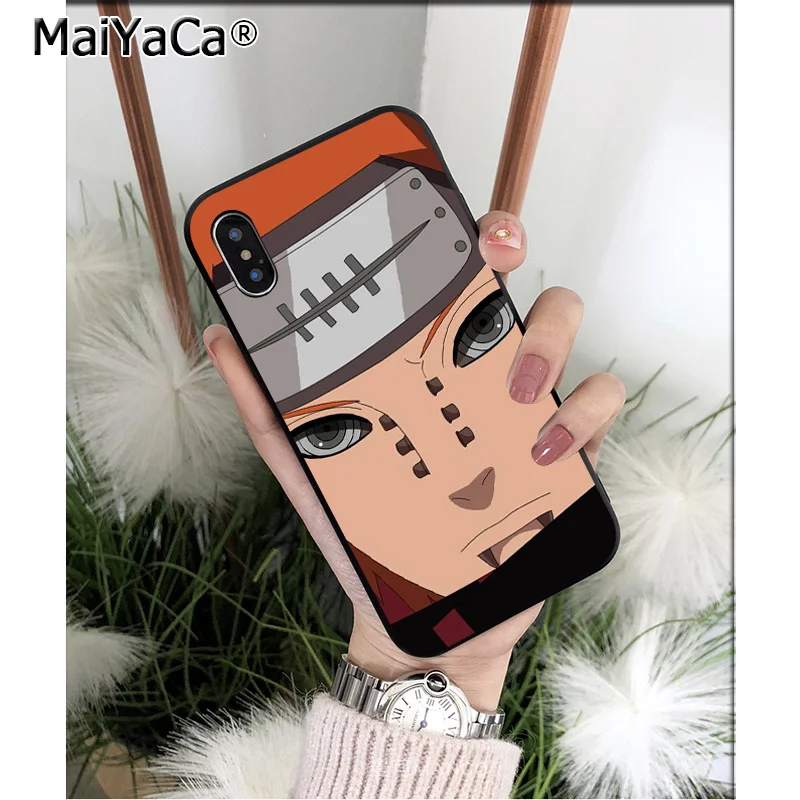 MaiYaCa Наруто Боль pein мягкий, силиконовый, из ТПУ черный чехол для телефона Apple iPhone 8 7 6 6S Plus X XS MAX 5 5S SE XR мобильный чехол