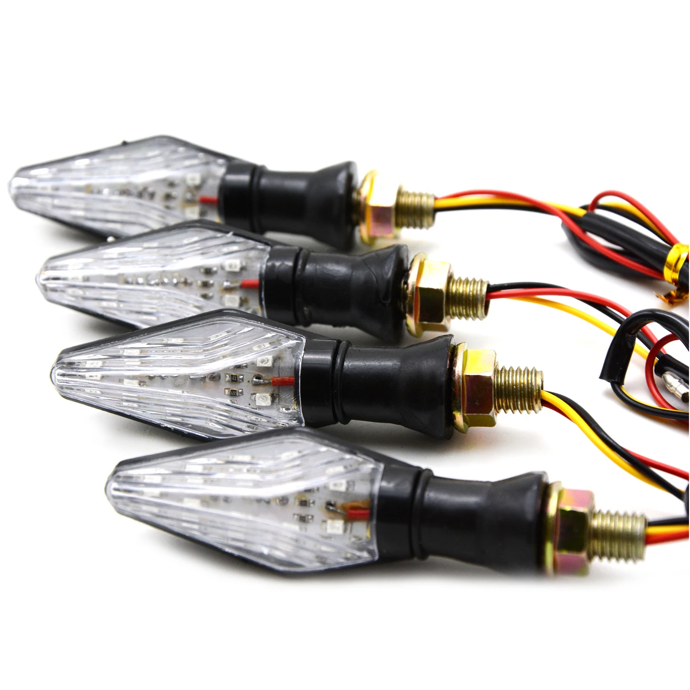 Индикатор сигнала поворота для мотоциклов Универсальный светодиодный желтый