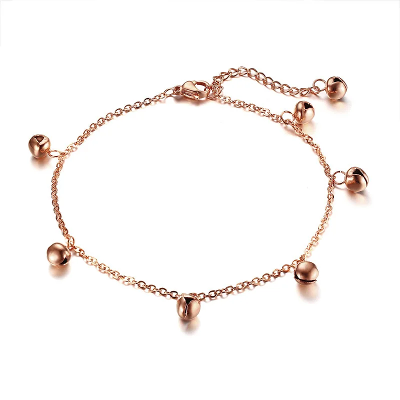 Браслеты на ногу с колокольчиками из нержавеющей стали | Украшения и аксессуары