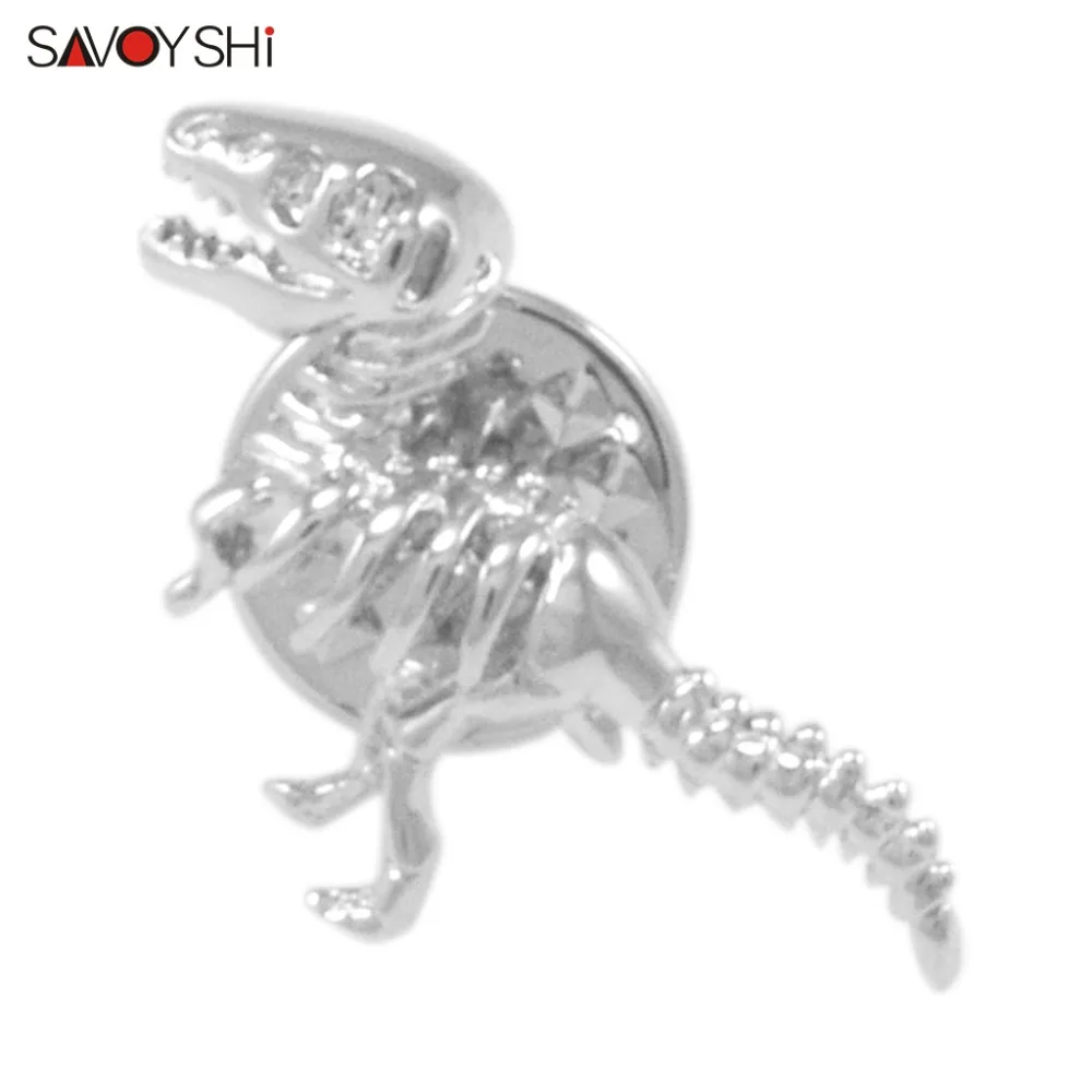 Значок на булавке в виде динозавра серебристого цвета|brand brooch|brooch brandbrooch designer |