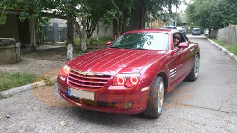 Для Chrysler Crossfire 2004 2005 2006 2007 2008 RF контроллер Bluetooth мульти-Цвет ультра яркая цветная(RGB) комплект светодиодов «глаза ангела»