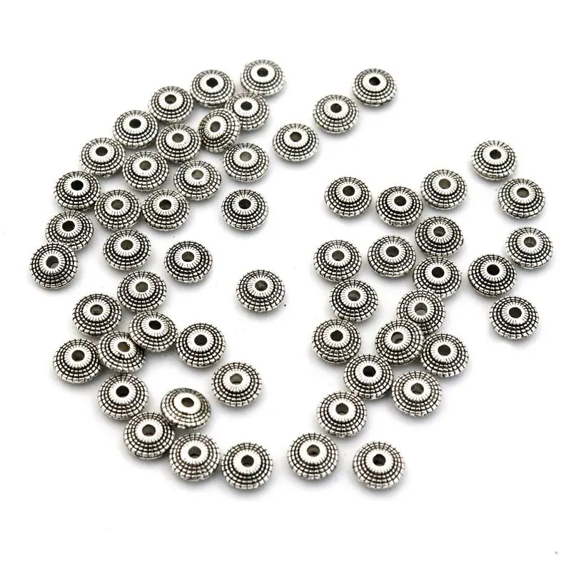 50 шт. металлические бусины в форме НЛО для ювелирных изделий|Бусины| |