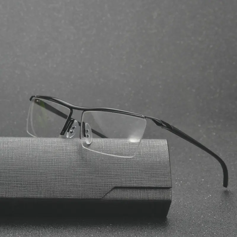 Оправа для мужских очков полуоправы большие очки лица оптические рецептурные