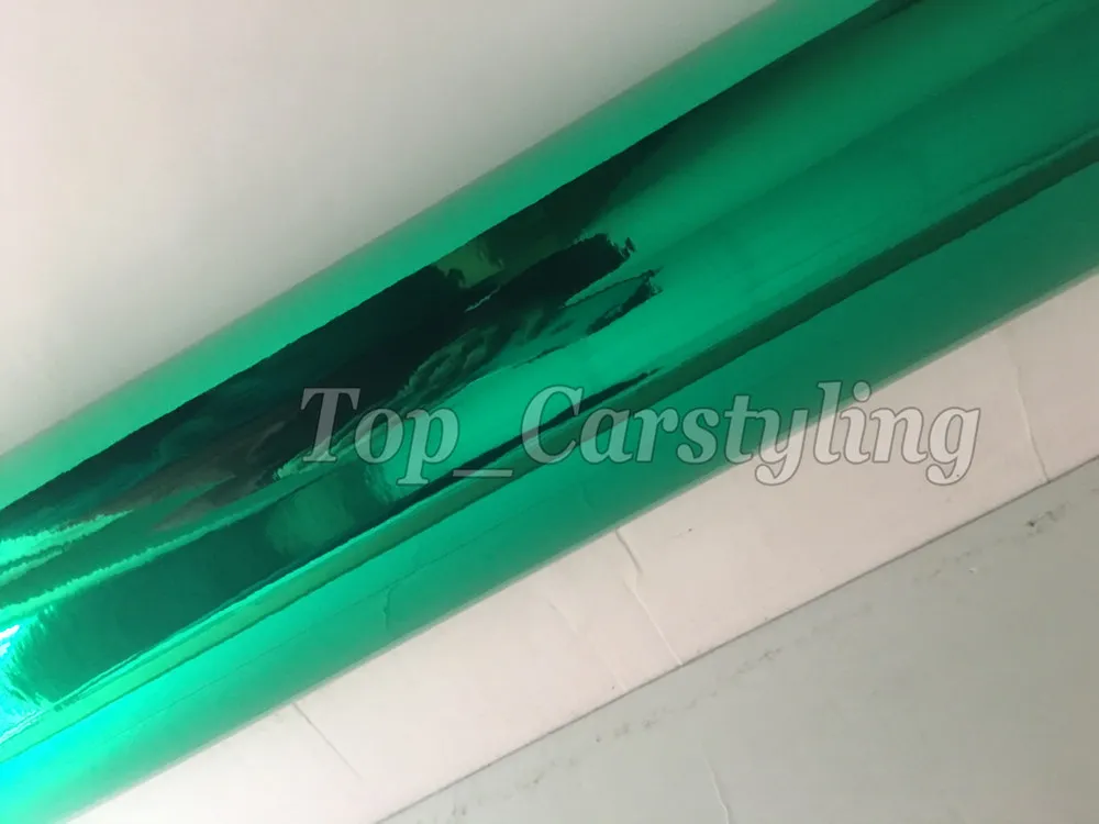 Растягивающаяся хромированная зеленая Автомобильная фольговая пленка PROTWRAPS