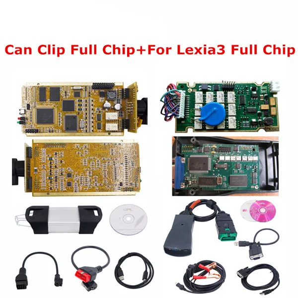 Full Chip Лучшее соответствие для Renault Can Clip V187+ для Lexia 3 PP2000 Diagbox FW 921815C золотой PCB SYPRESS AN2131QC автоматический диагностический инструмент - Цвет: Full Chip