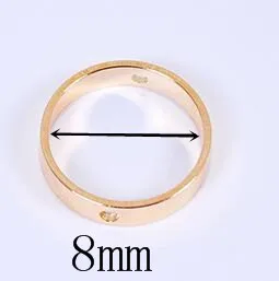 Gold 8mm BASEHOME 20 шт./лот бусины с двумя отверстиями позиционирование круг прыжки кольца для бусина для изготовления украшений Браслеты DIY - Цвет: Gold 8mm