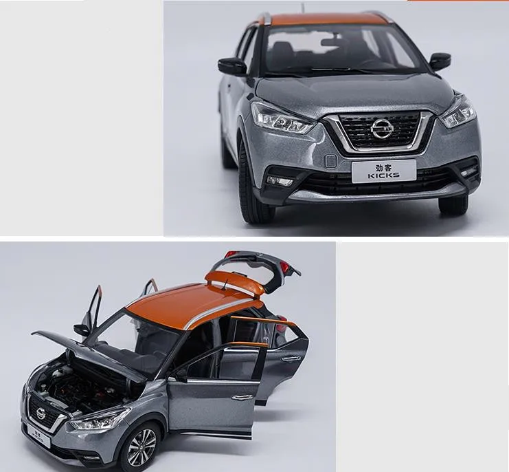 Высокая имитация NISSAN KICKS Коллекция Модель 1:18 передовая модель автомобиля из сплава, литая металлическая модель игрушечного автомобиля