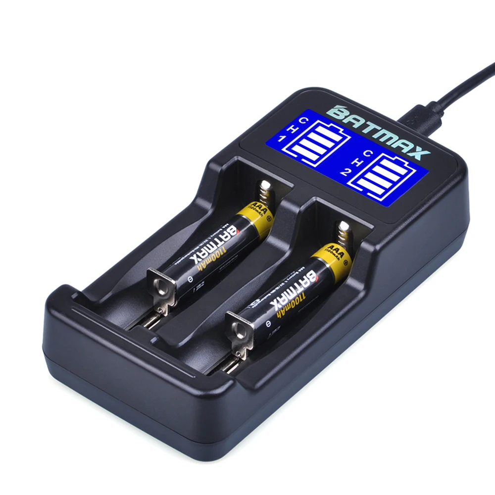 18650 батарея lcd USB Универсальное интеллектуальное зарядное устройство для Li-Ion 18650 18350 17670 16340(RCR123) 14500 NiHM A/AA/AAA батареи