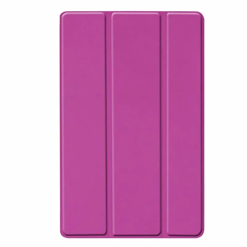 Purple Ультратонкий чехол для samsung Galaxy Tab A 10,1 SM-T510 SM-T515 T510 T515, умный чехол-книжка из искусственной кожи, чехол для планшета+ пленка+ ручка - Цвет: Purple