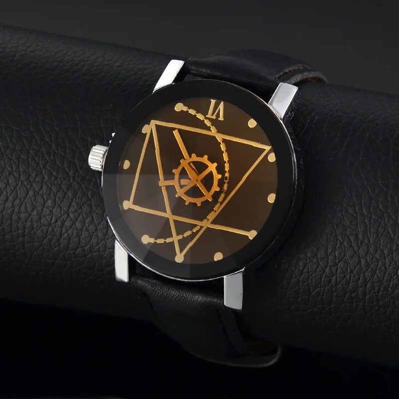 Модные унисекс Montre Femme Reloj Mujer кожа нержавеющей Для мужчин смотреть Оптовая