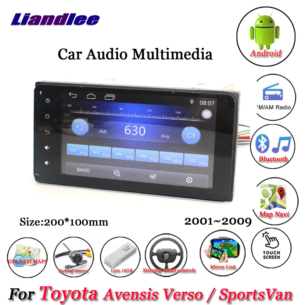 Liandlee автомобиля Android системы для Toyota Avensis Verso/SportsVan 2001~ 2009 Радио Стерео gps Nav географические карты навигации экран мультимедиа