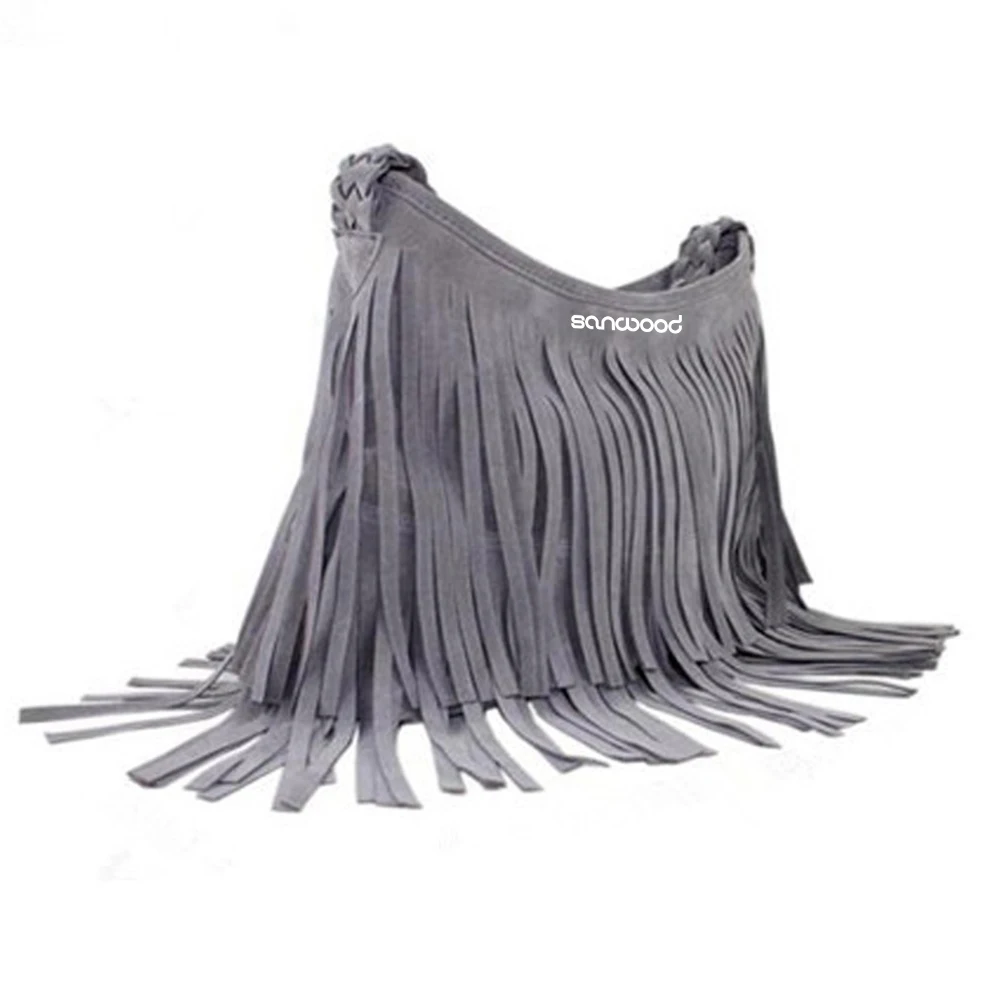 Хит новинка женская модная сумка мессенджер через плечо с бахромой и кисточками