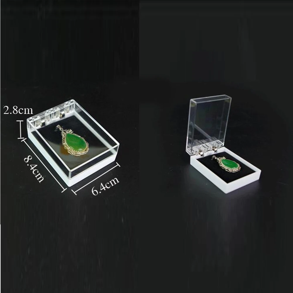 Акриловая прозрачная витрина органайзер для хранения колец браслетов подвесок