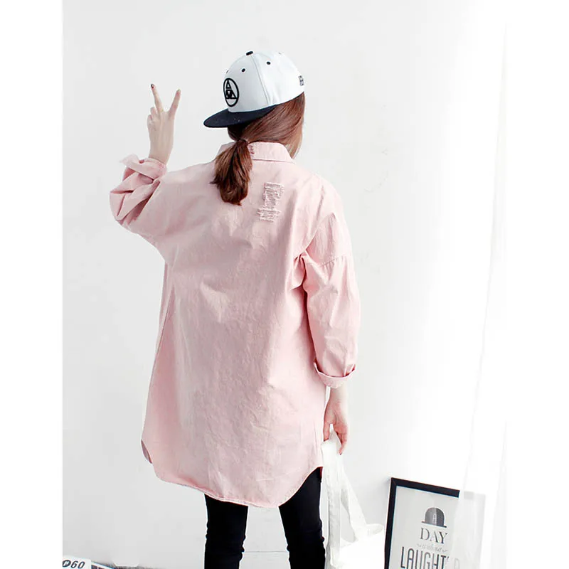 Новинка весны 2019 модная женская джинсовая верхняя одежда в Корейском стиле с