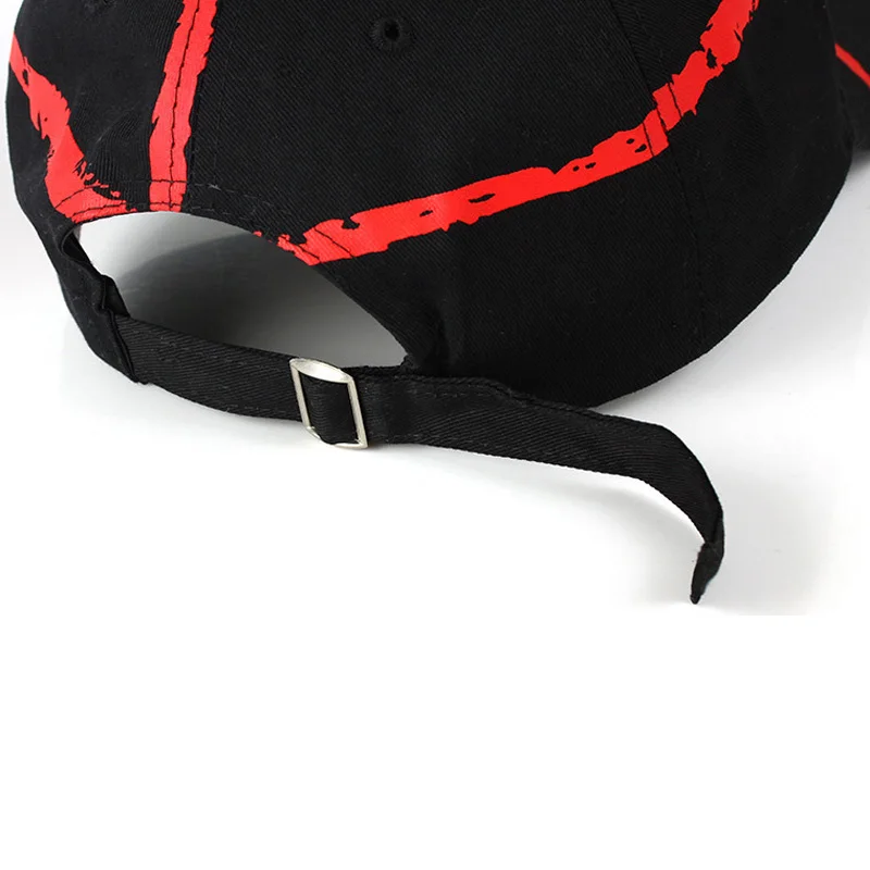Тренд Doodle черный белый уличный хип хоп танец Новинка Casquette Peaked cap открытый мяч