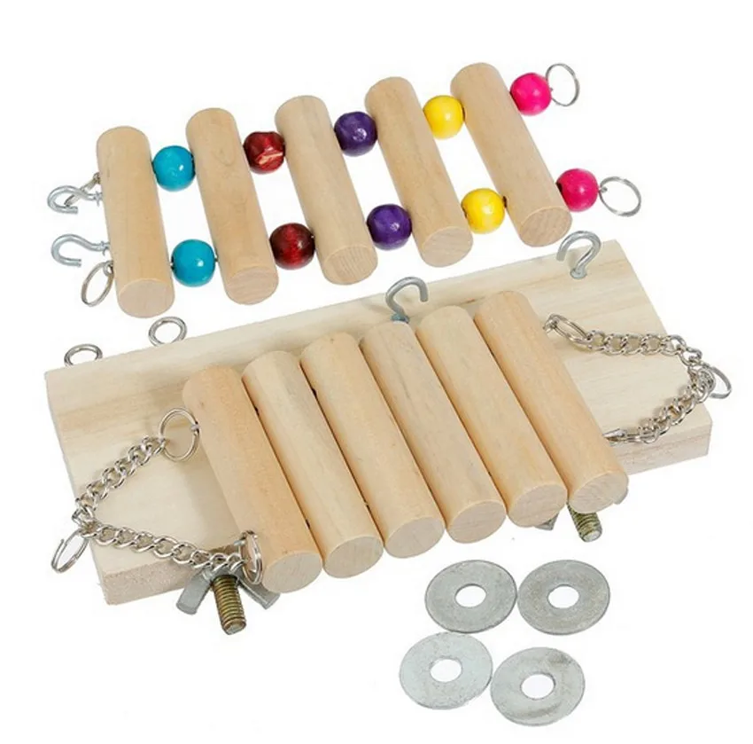 Гибкая практичная подвесная лестница качели мост птица попугай хомяк крысиная