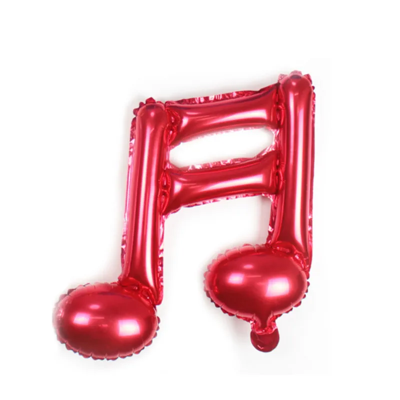 50 шт Примечание Форма надувные воздушные шары 4 цвета нот Фольга шар Сладкий